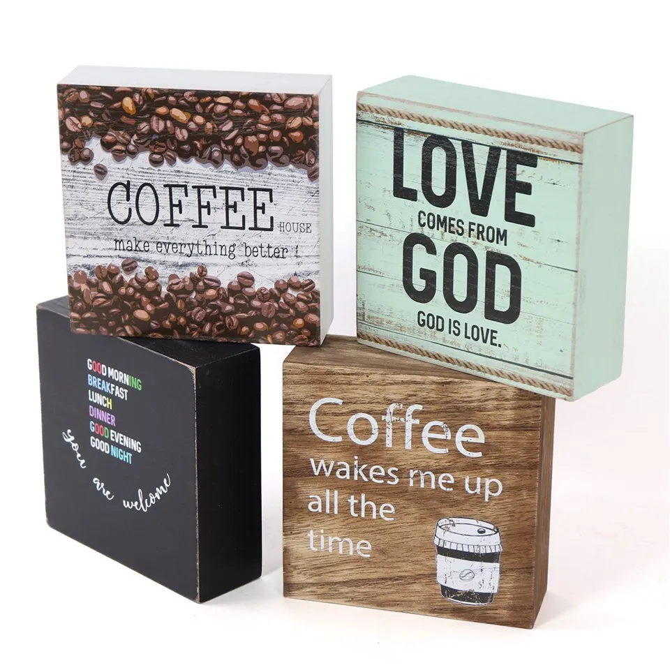 Znak za škatlo na verandi. Leseni znak